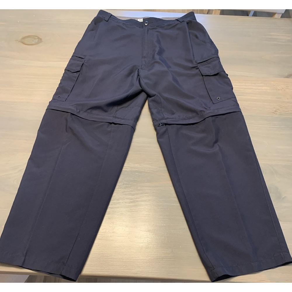 Burnside Convertible Length Mens Size 34 Active Cargo Pants Color Navy